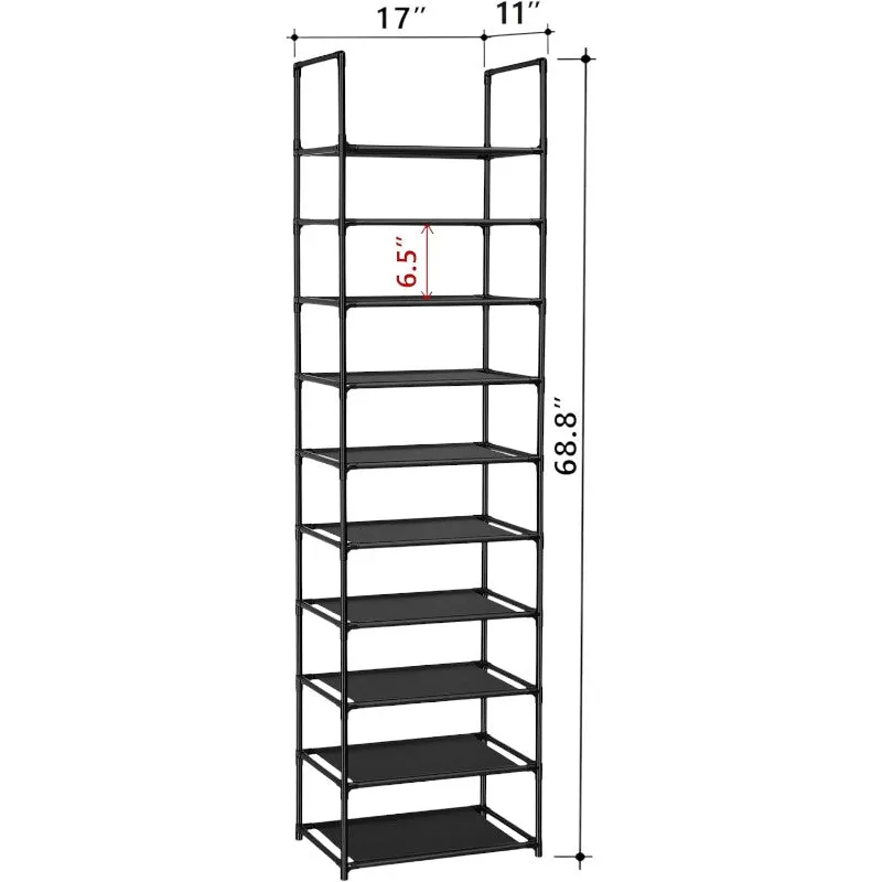 10 Tiers Tall Shoe Rack Storage Shelf