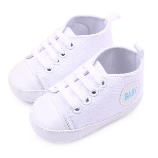 12 Colors Infant Toddler Canvas Sneakers Baby Boy Girl Soft Sole Crib Shoes First Walkers for 0-12M