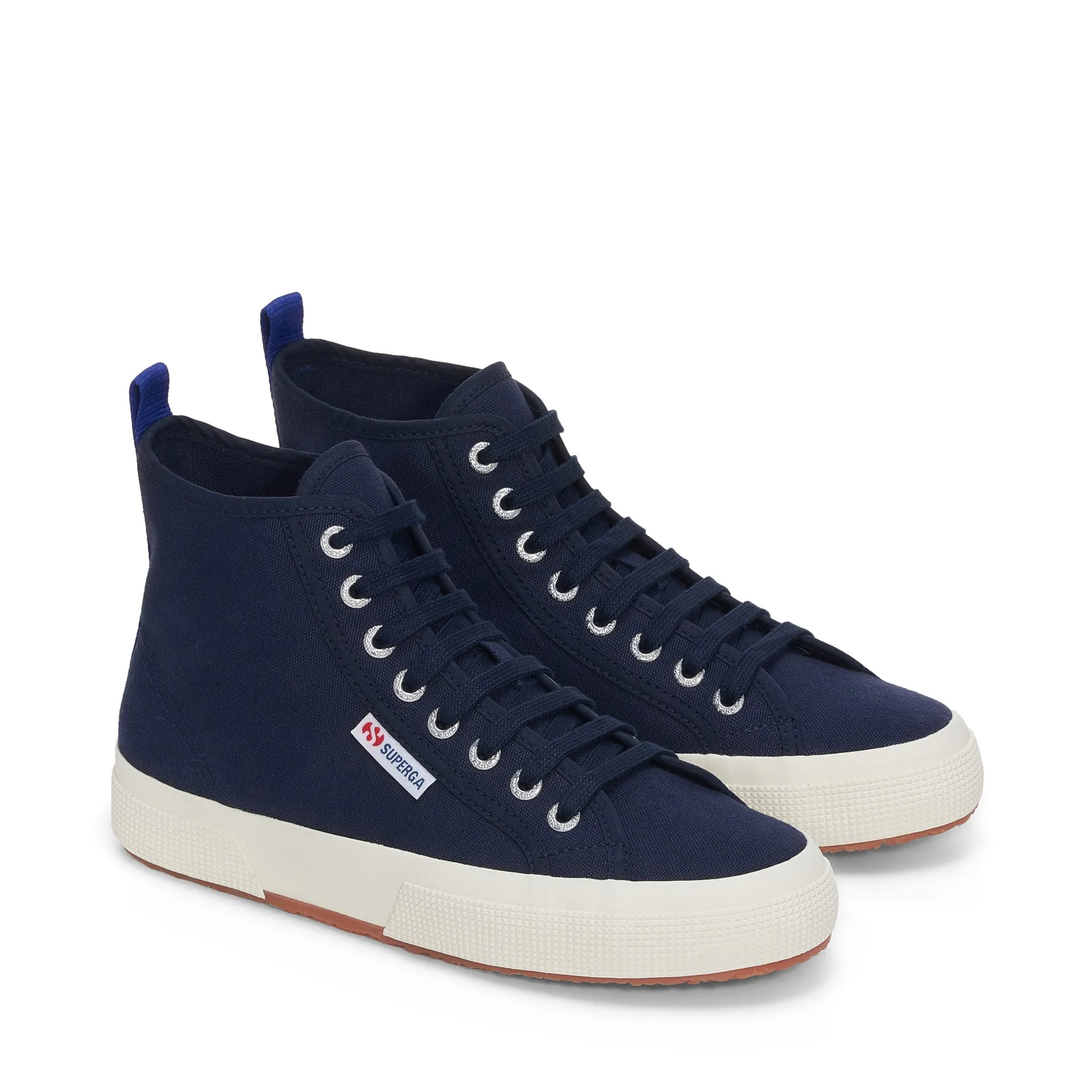 2750 Mid Cotton Sneakers - Navy Blue Spectrum Avorio