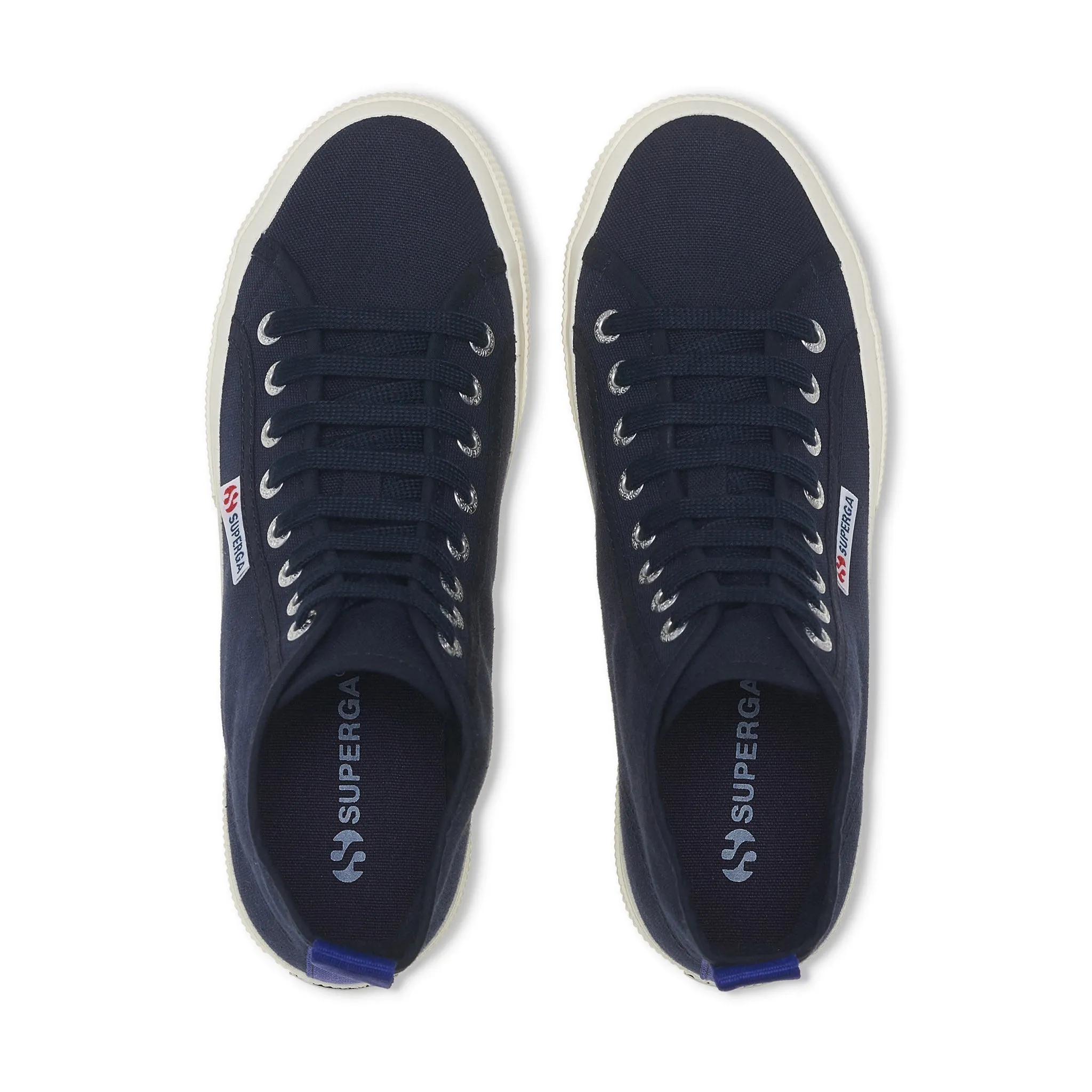 2750 Mid Cotton Sneakers - Navy Blue Spectrum Avorio