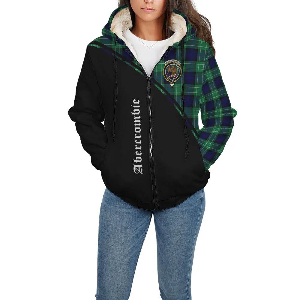 Abercrombie Tartan Sherpa Hoodie with Family Crest Curve Style