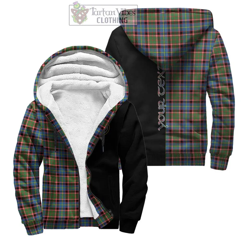 Aikenhead Tartan Sherpa Hoodie with Family Crest and Half Of Me Style