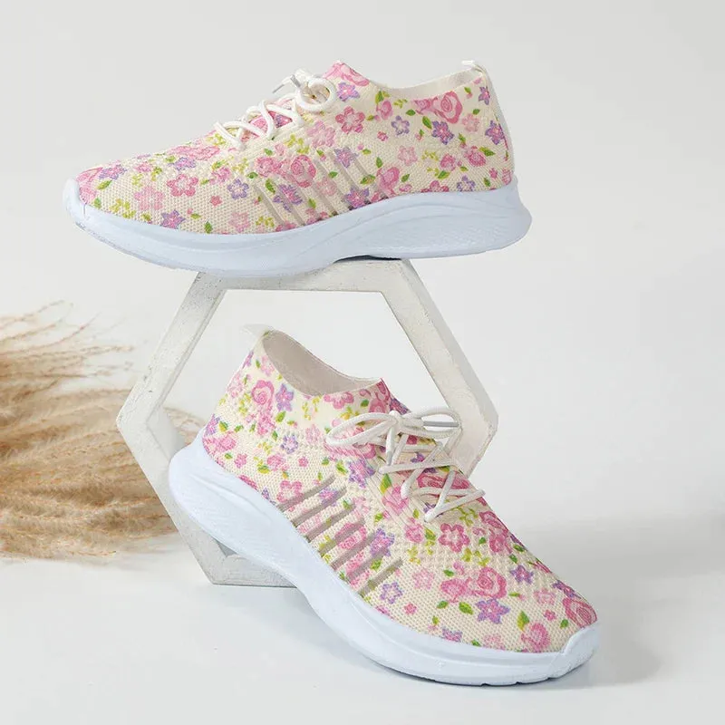 AMOZAE- - Fashion Printed Mesh Sneakers