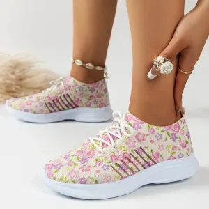 AMOZAE- - Fashion Printed Mesh Sneakers