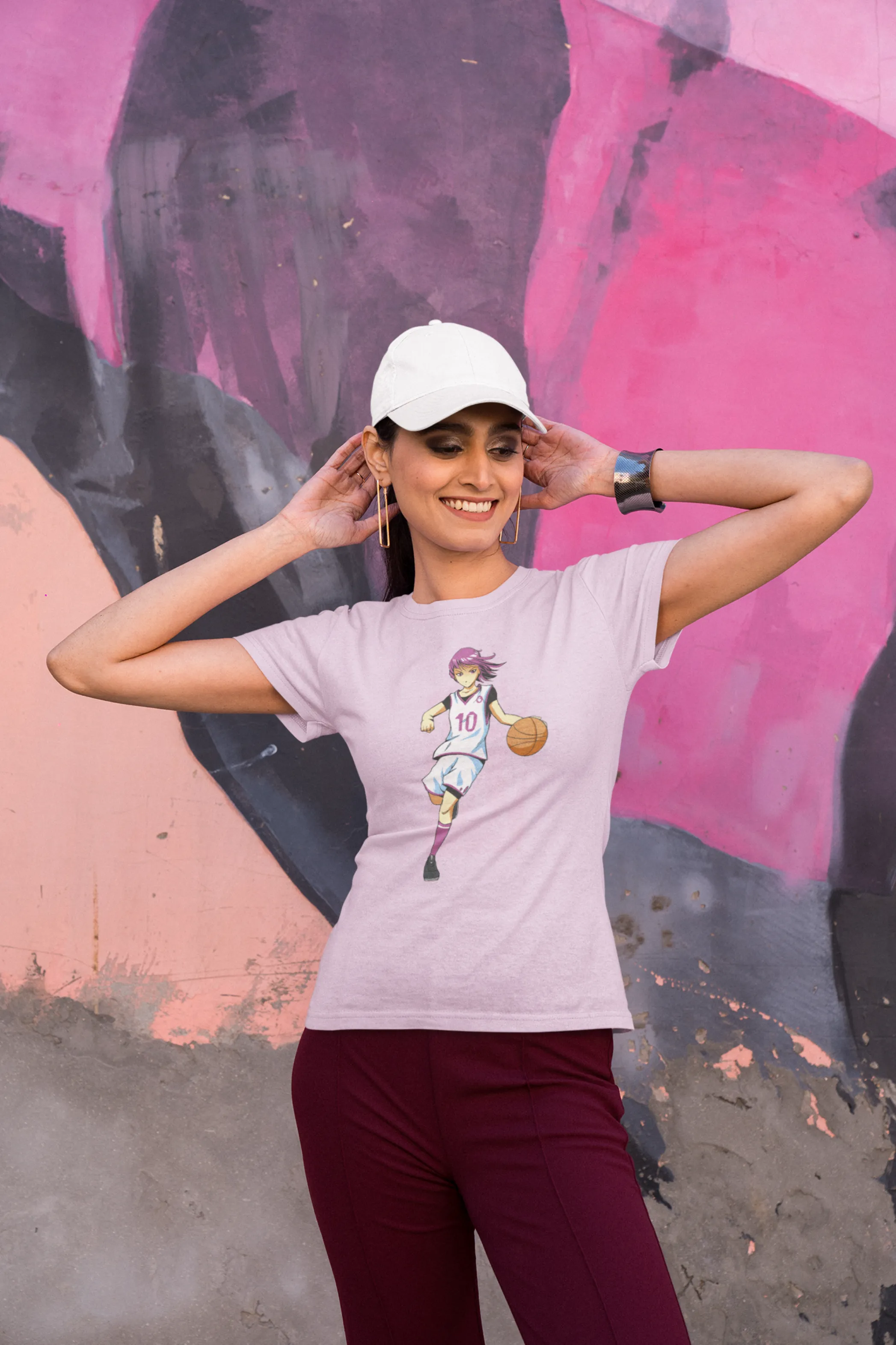 Anime Basketball Printed T-shirt for women