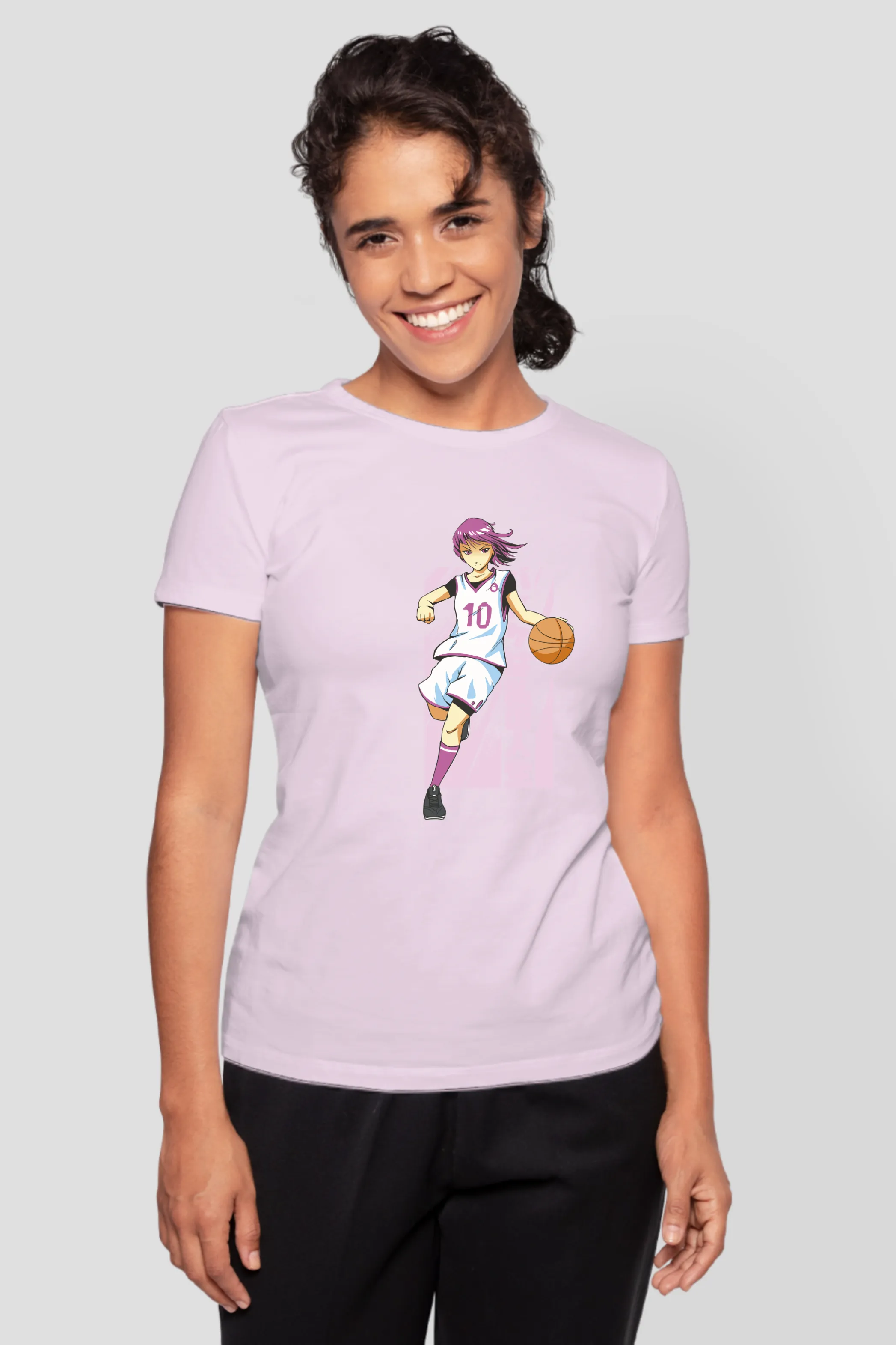 Anime Basketball Printed T-shirt for women