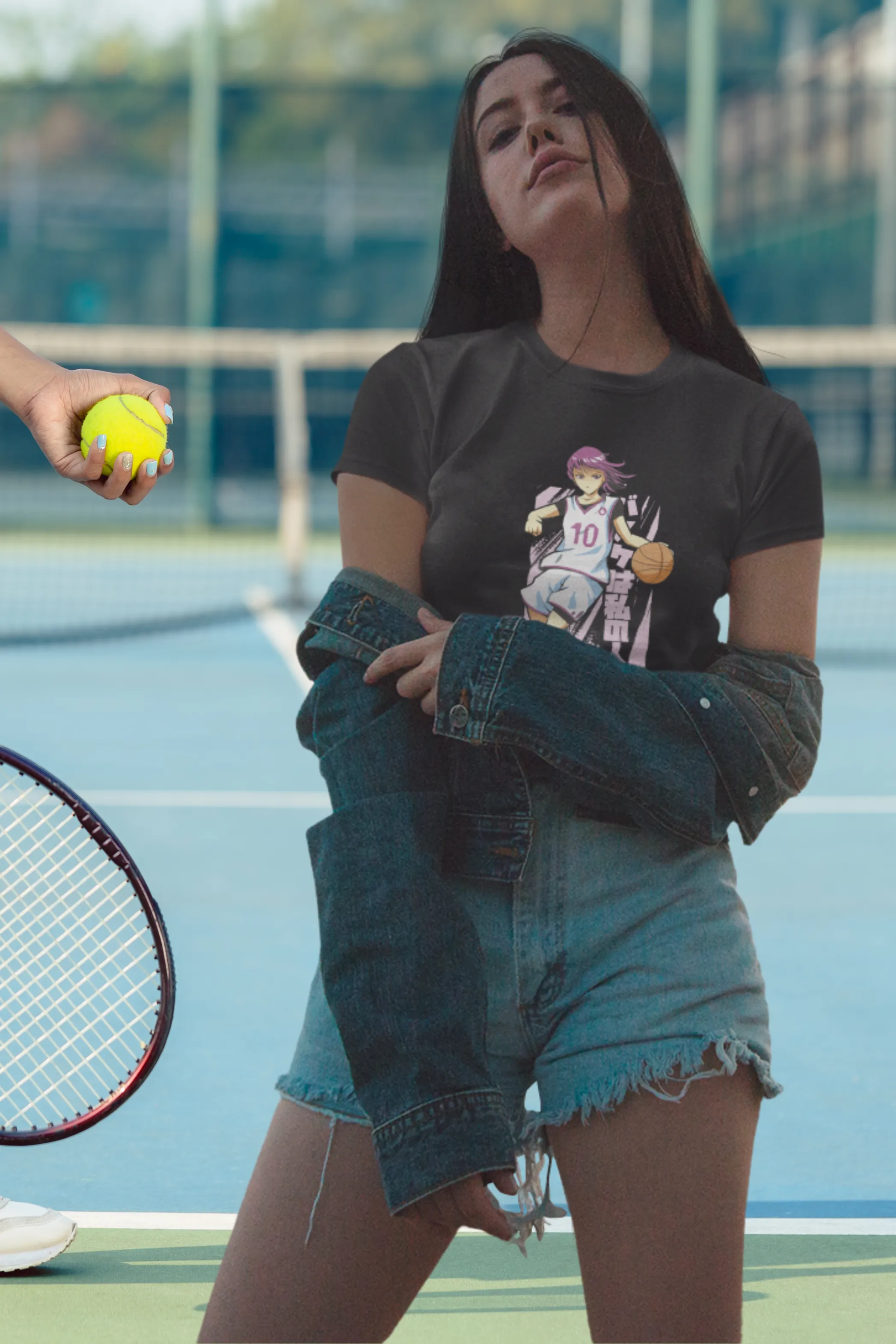 Anime Basketball Printed T-shirt for women