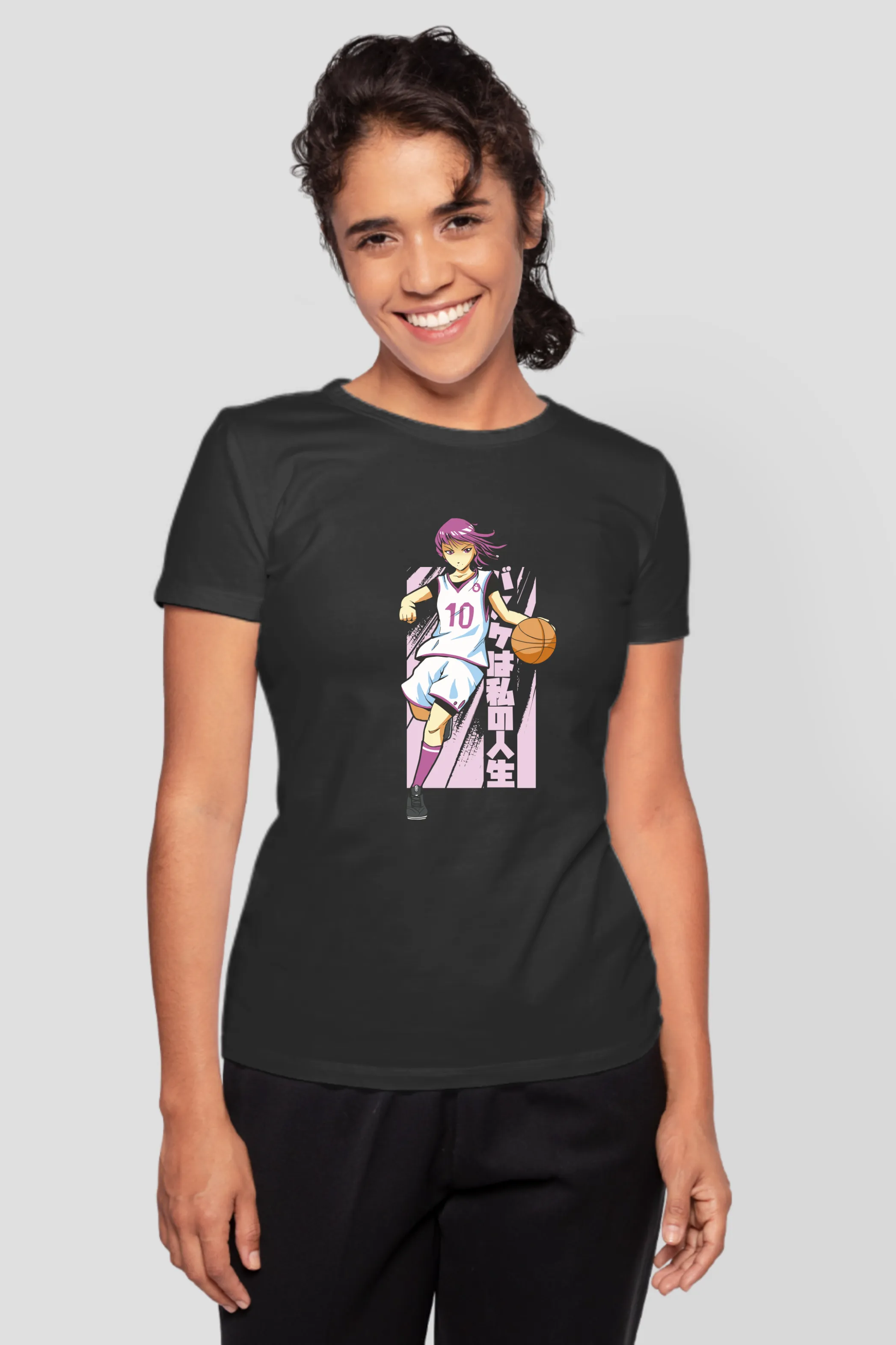 Anime Basketball Printed T-shirt for women