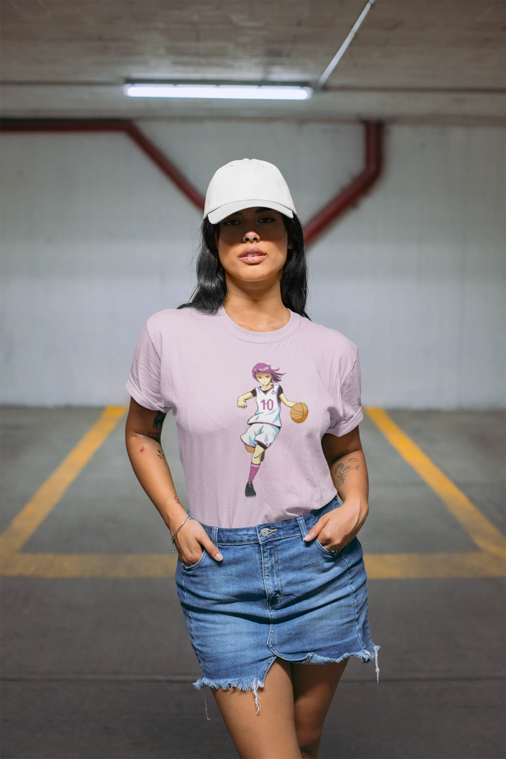 Anime Basketball Printed T-shirt for women