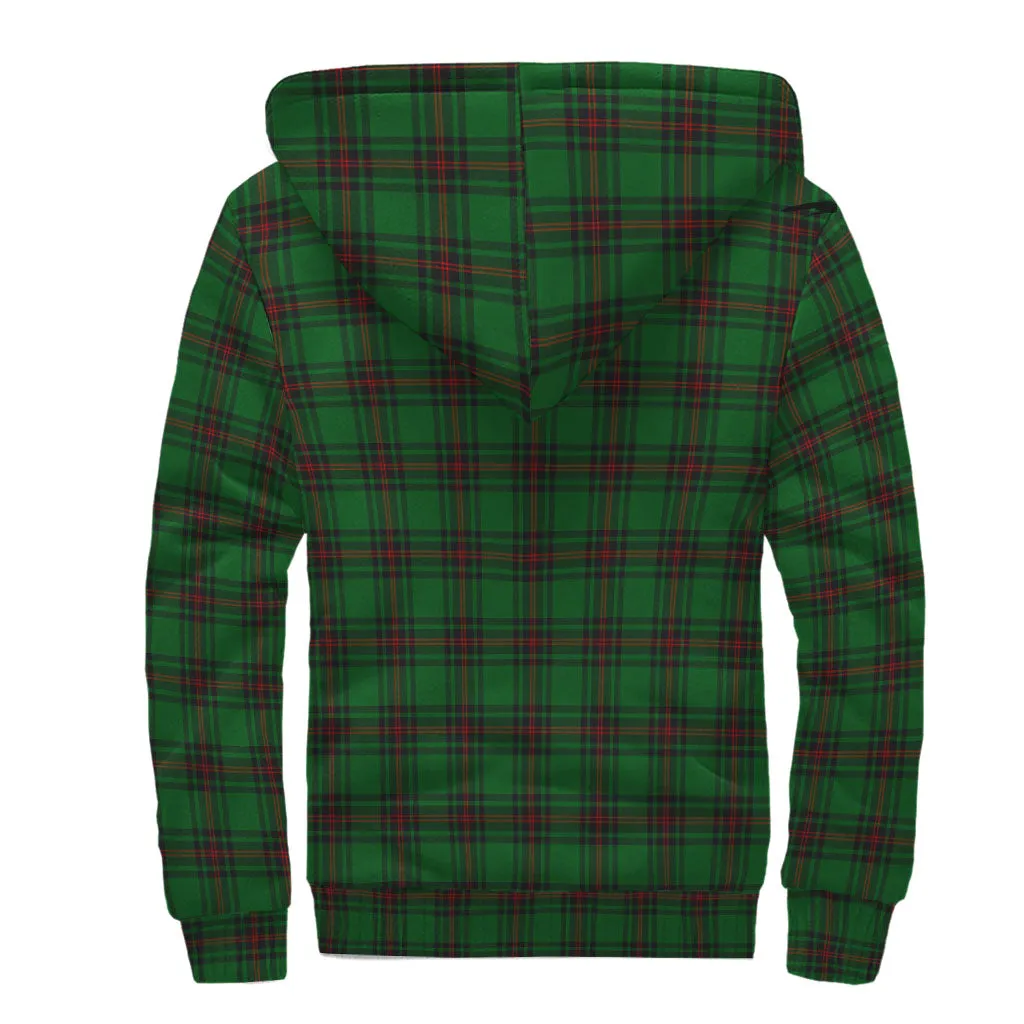 Anstruther Tartan Sherpa Hoodie with Family Crest