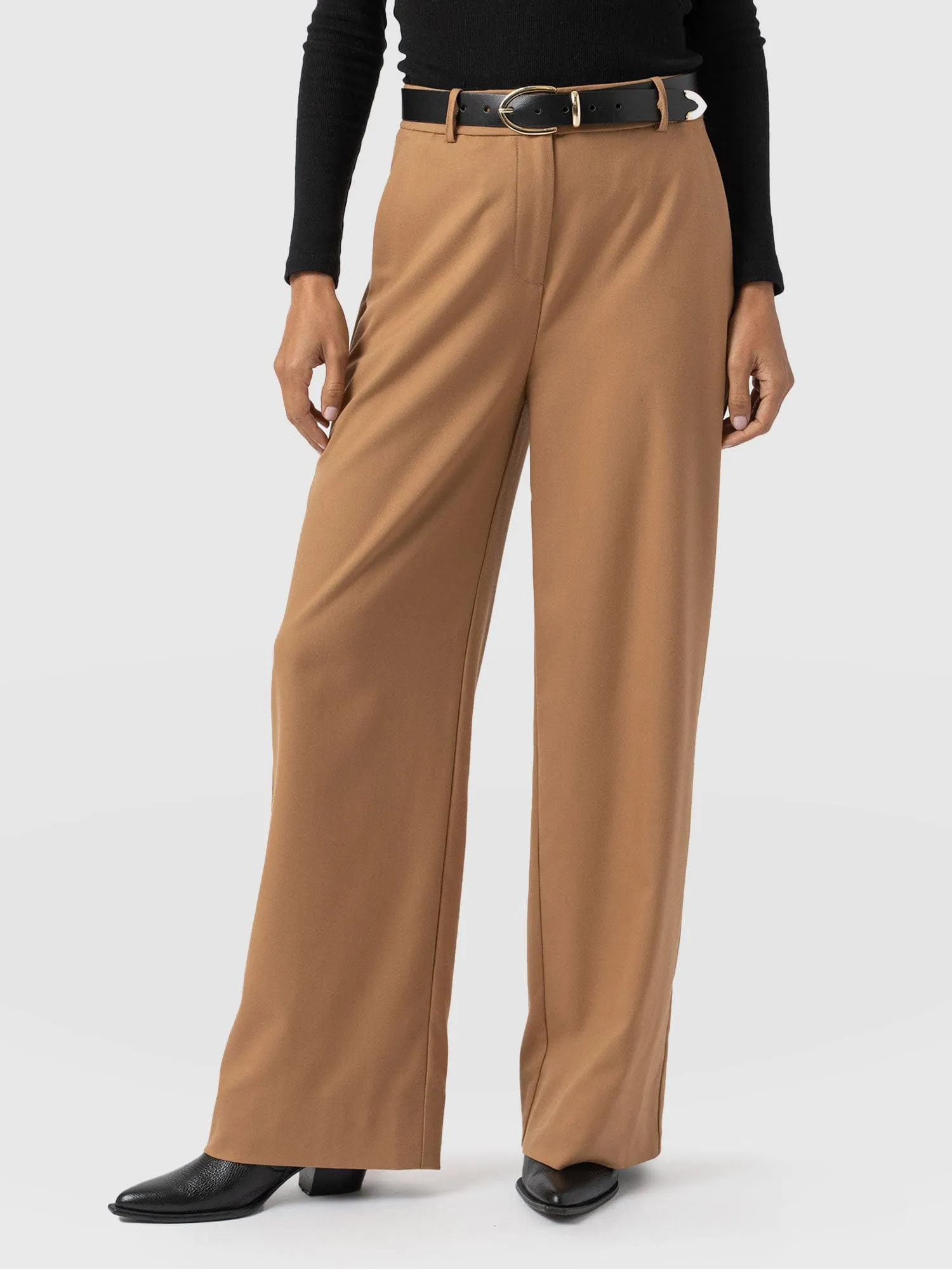 Argent Wide Leg Pant - Camel