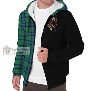 Armstrong Ancient Tartan Sherpa Hoodie with Family Crest and Half Of Me Style