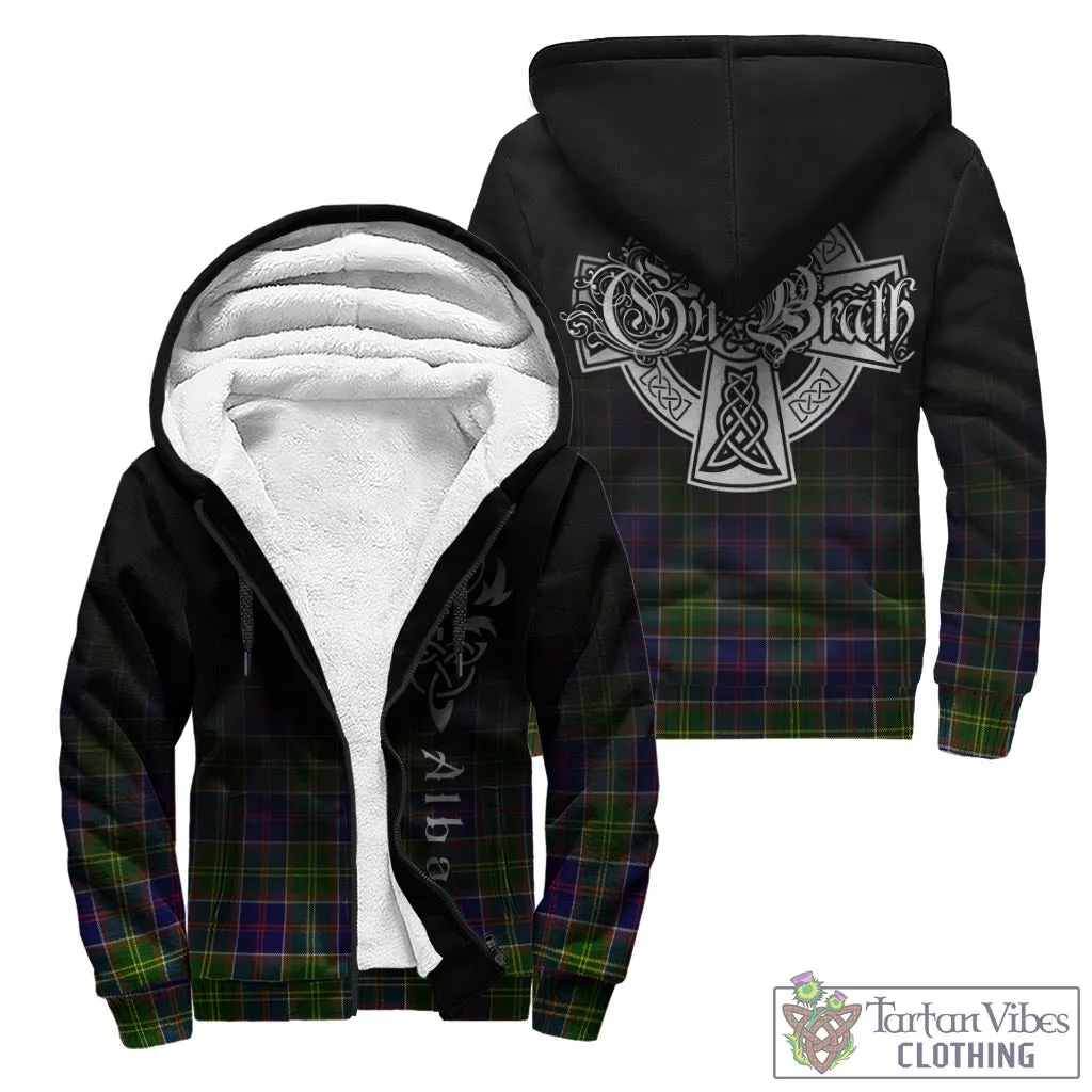 Arnott Tartan Sherpa Hoodie Featuring Alba Gu Brath Family Crest Celtic Inspired