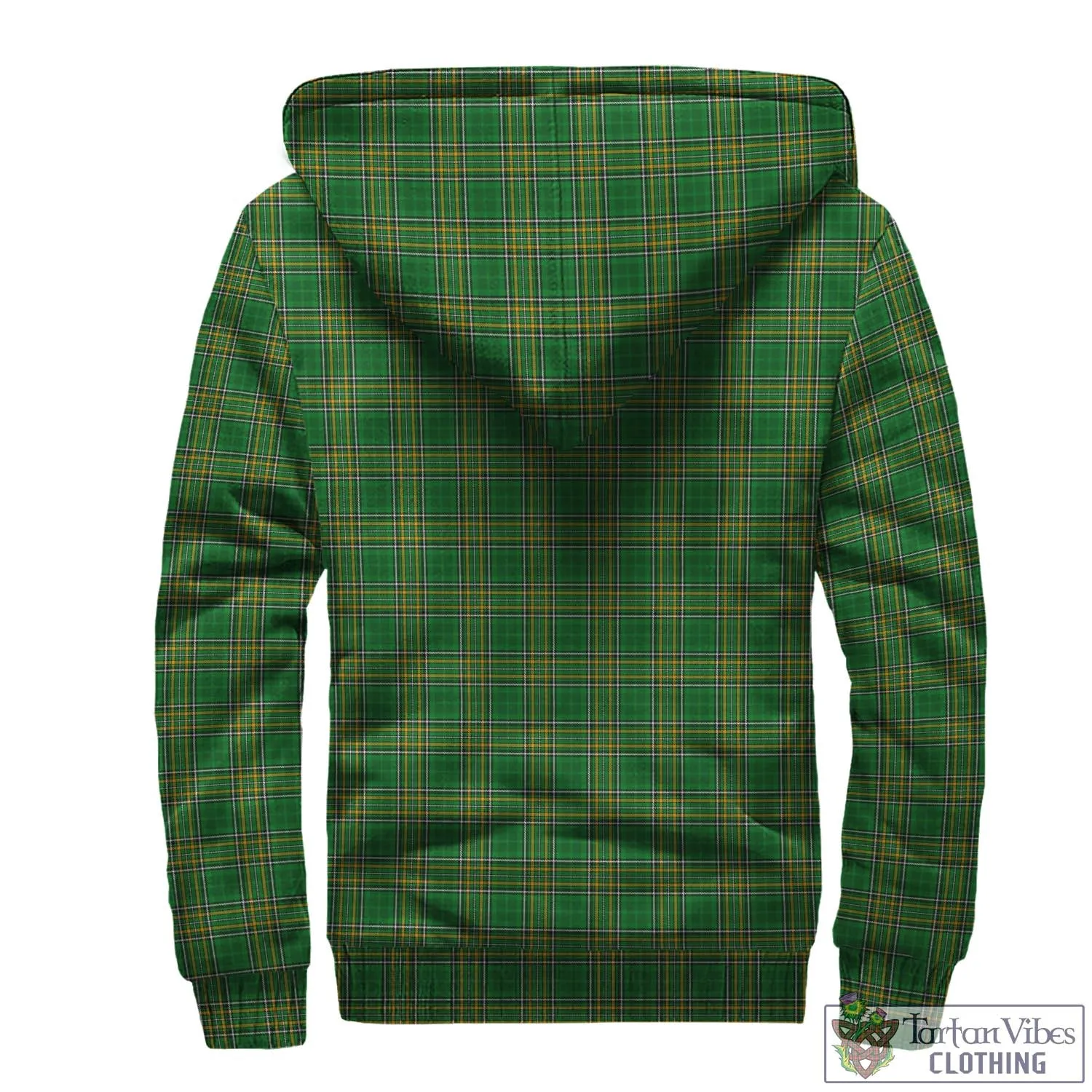 Ashby Irish Clan Tartan Sherpa Hoodie with Coat of Arms