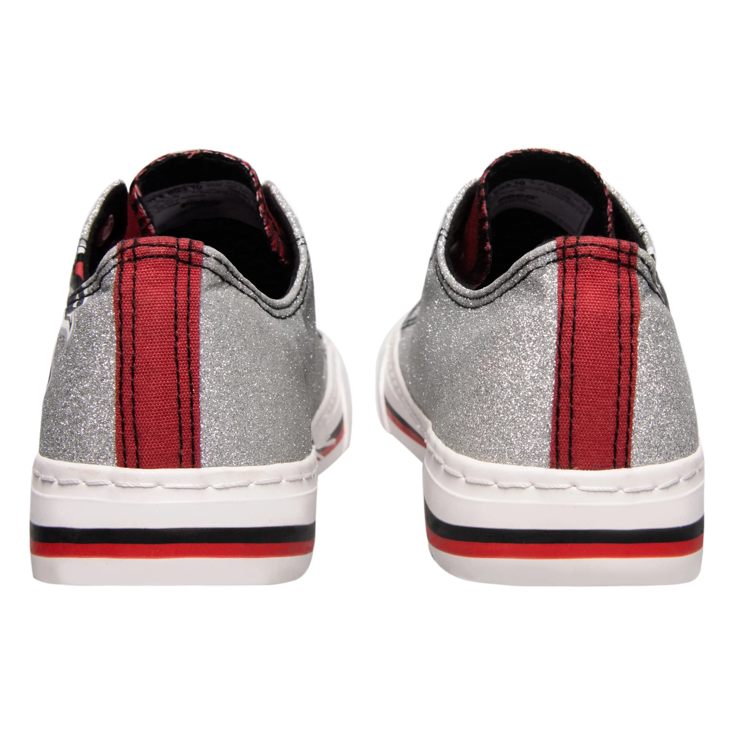 Atlanta Falcons NFL Womens Glitter Low Top Canvas Shoes