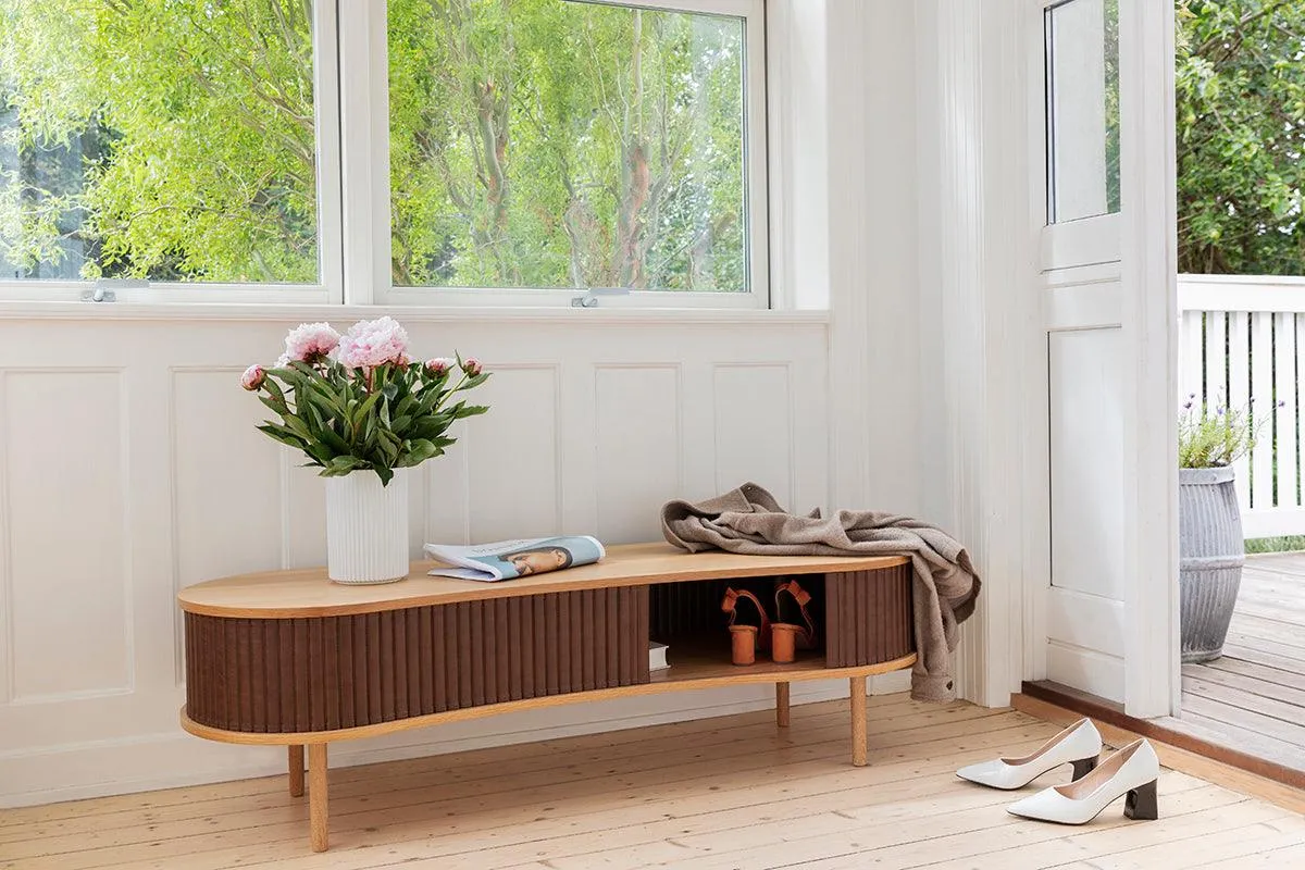 Audacious Leather TV Bench