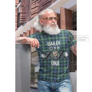 Baillie Ancient Tartan Cotton T-shirt with Family Crest DNA In Me Style