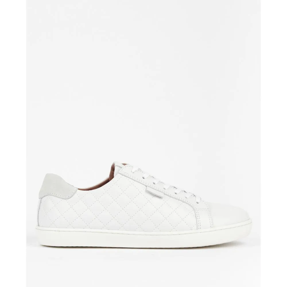 Barbour Bridget Ladies Leather Trainers - White