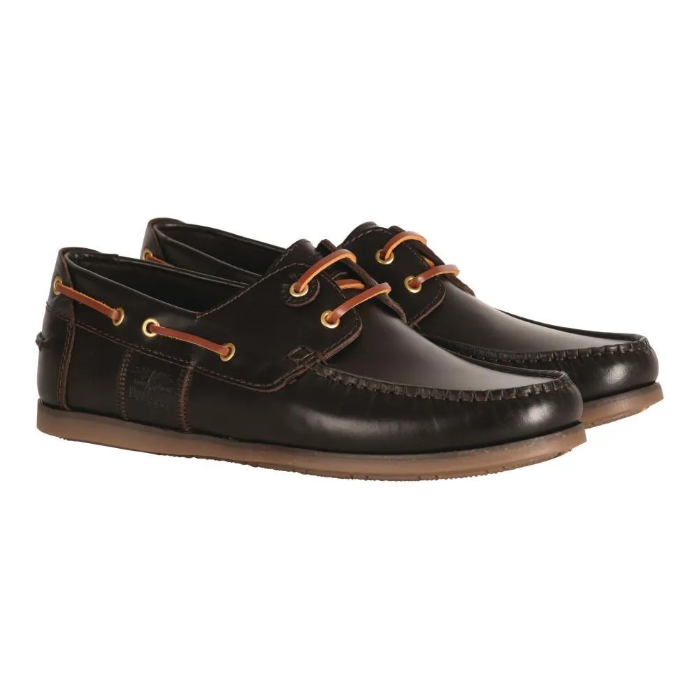 Barbour Capstan Mens Deck Shoe - Dark Brown