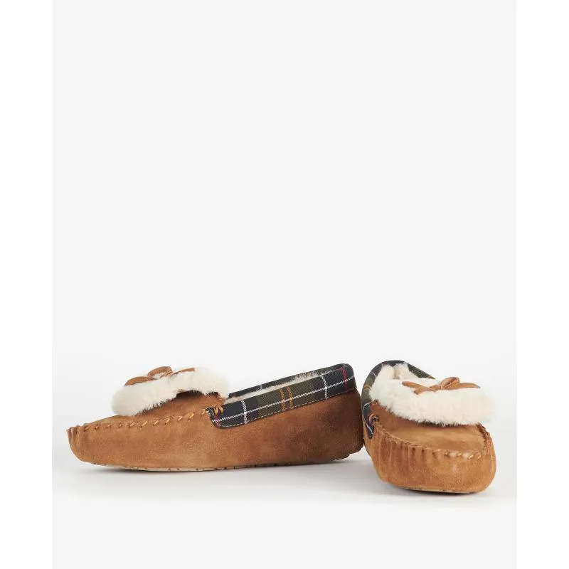 Barbour Darcie Ladies Slipper - Tan Suede