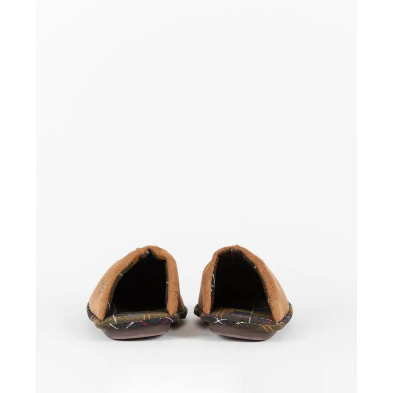 Barbour Foley Mens Suede Slipper - Camel