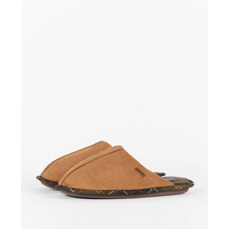 Barbour Foley Mens Suede Slipper - Camel