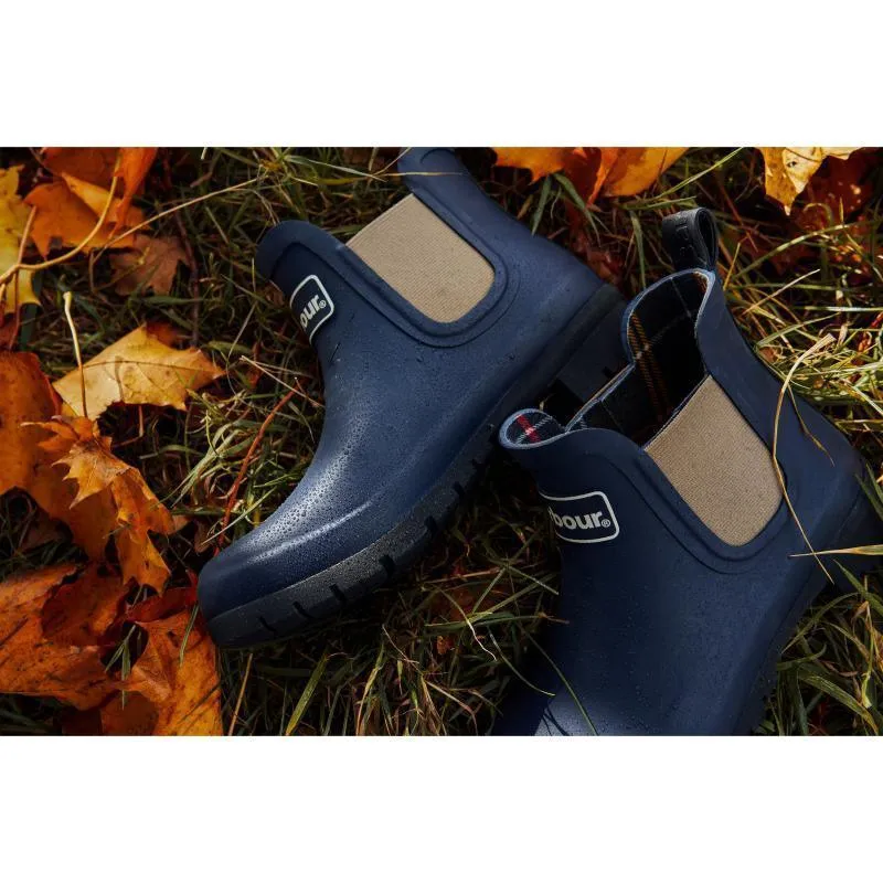 Barbour Kingham Ladies Ankle Wellington Boot - Navy