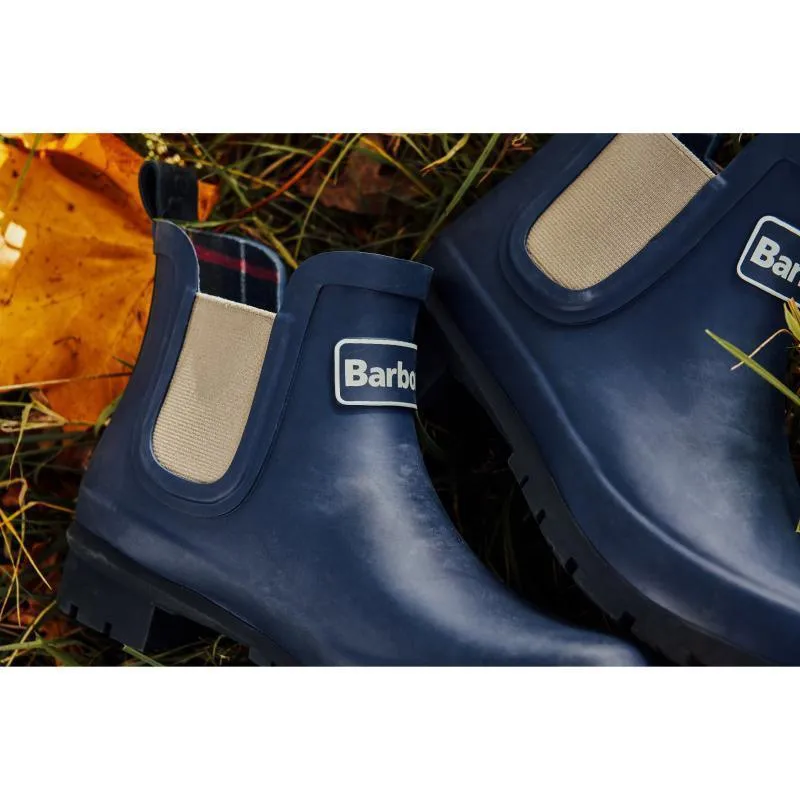 Barbour Kingham Ladies Ankle Wellington Boot - Navy