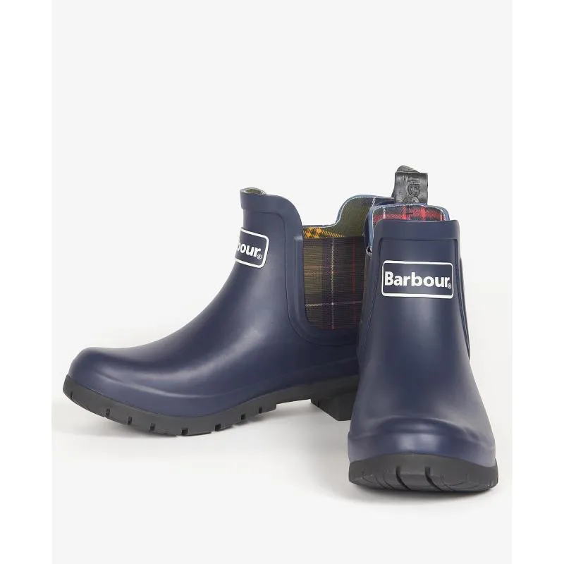 Barbour Kingham Ladies Ankle Wellington Boot - Navy