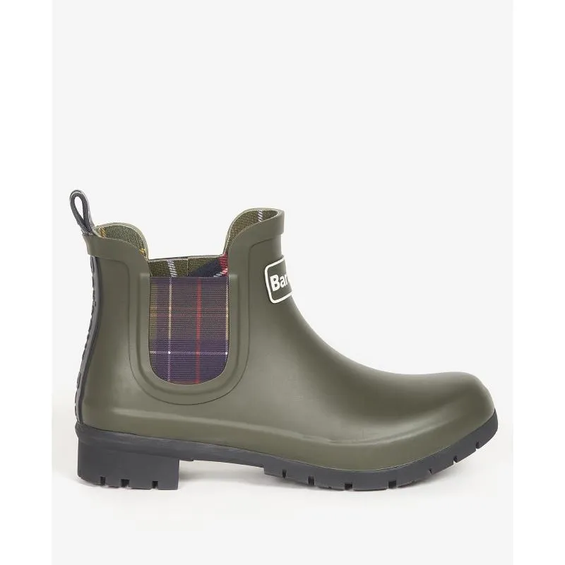 Barbour Kingham Ladies Ankle Wellington Boot - Olive