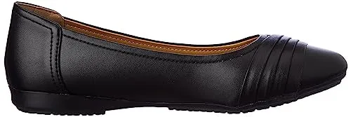 Bata Comfit WomenPLEATED Ballerina EShoes UK 7 Color Black (5516280)