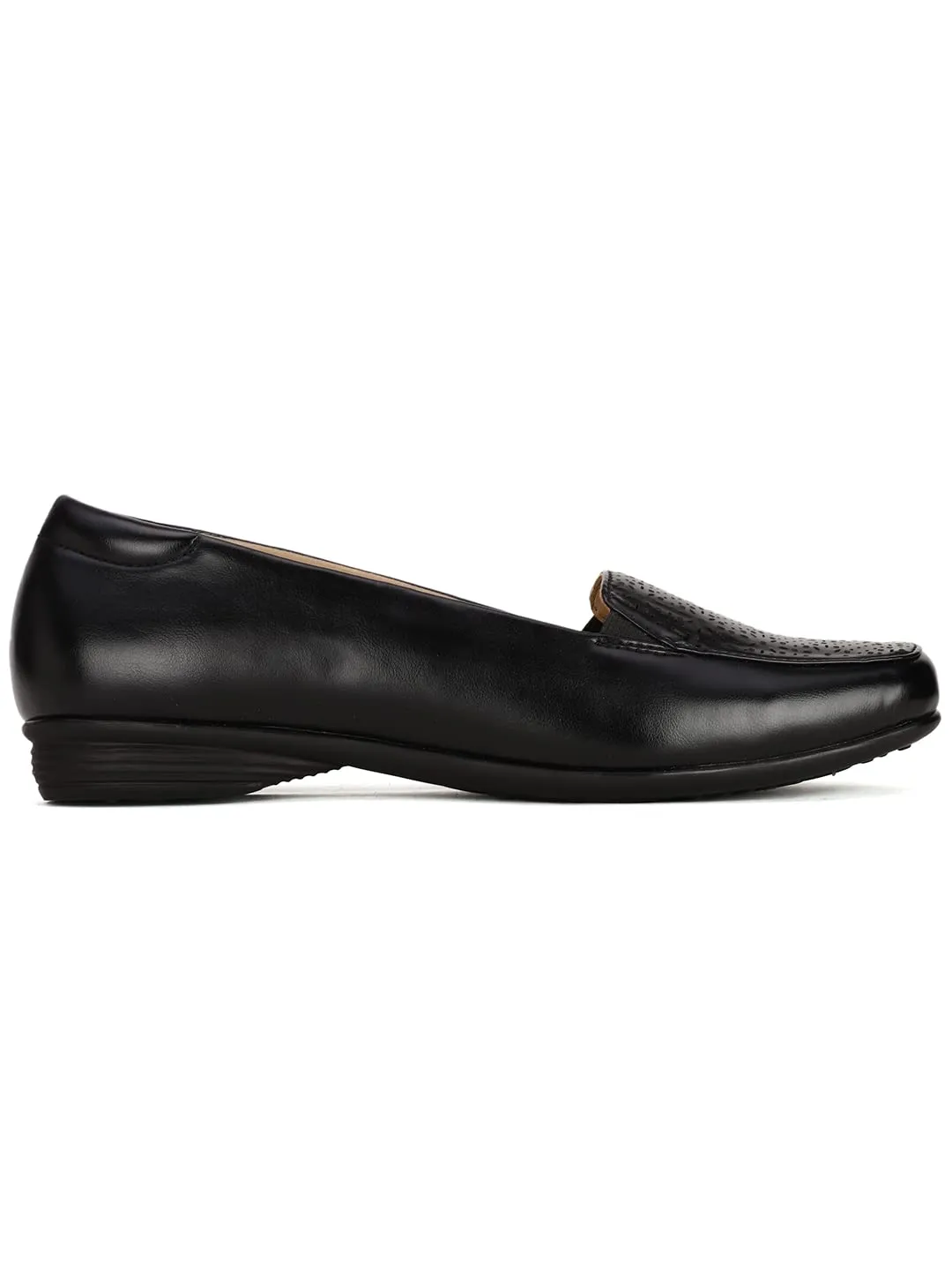 Bata Womens Leon Black Loafers - 5 UK