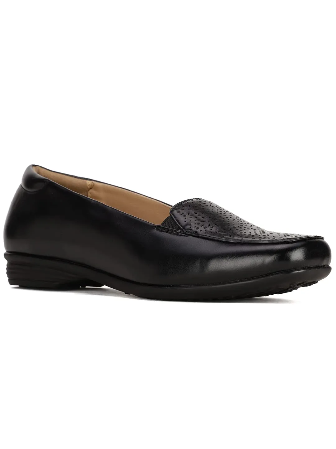 Bata Womens Leon Black Loafers - 5 UK