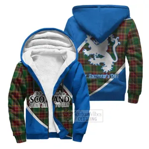 Baxter Family Crest Tartan Sherpa Hoodie Celebrate Saint Andrew's Day in Style