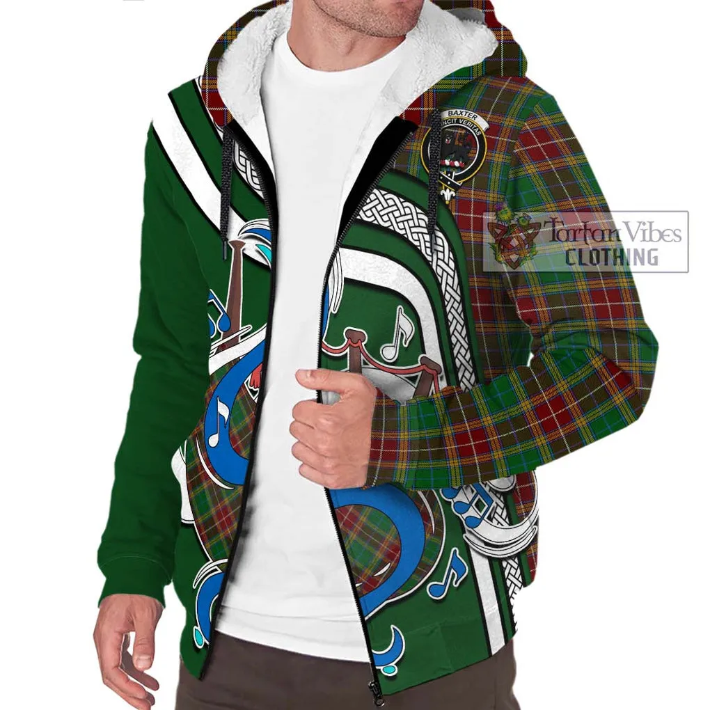 Baxter Tartan Sherpa Hoodie with Epic Bagpipe Style