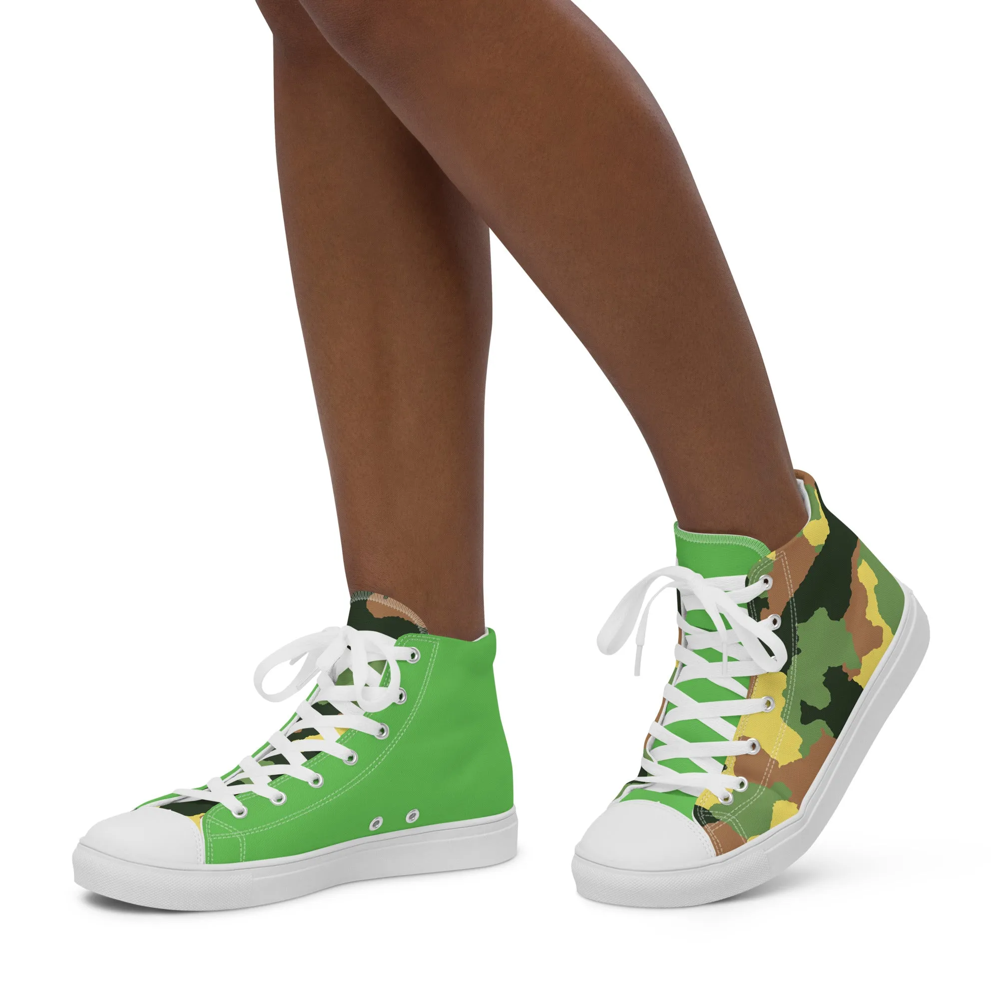 Beauty and the Beat Women’s high top canvas shoes