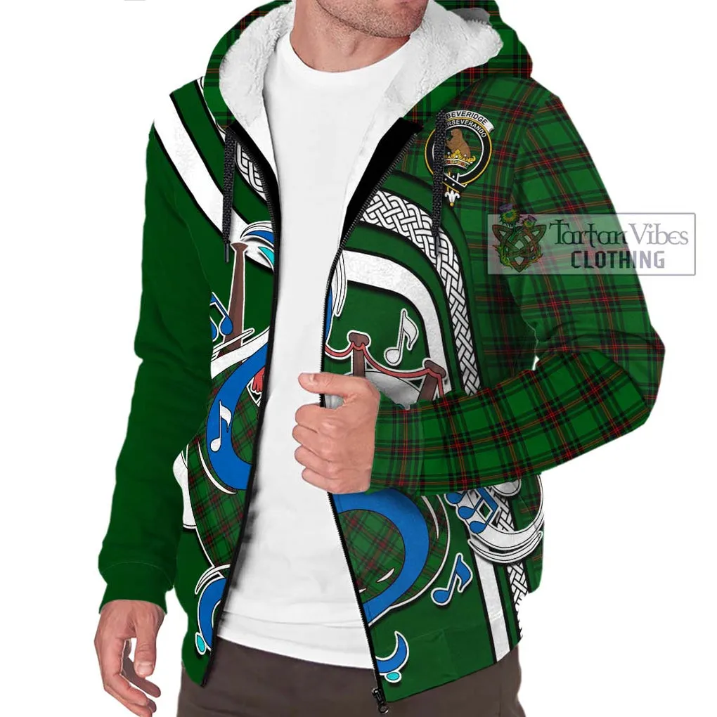 Beveridge Tartan Sherpa Hoodie with Epic Bagpipe Style