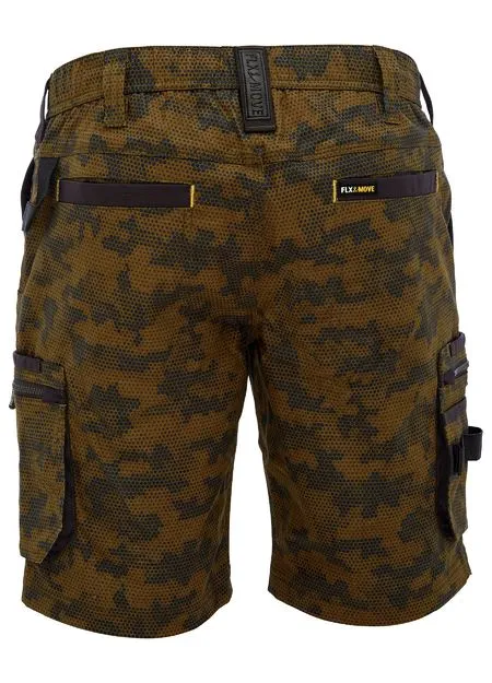 Bisley Flx & Move Stretch Canvas Camo Cargo Short - Limited Edition (BSHC1337)