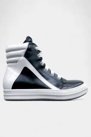 Black Retro High Top Sneaker