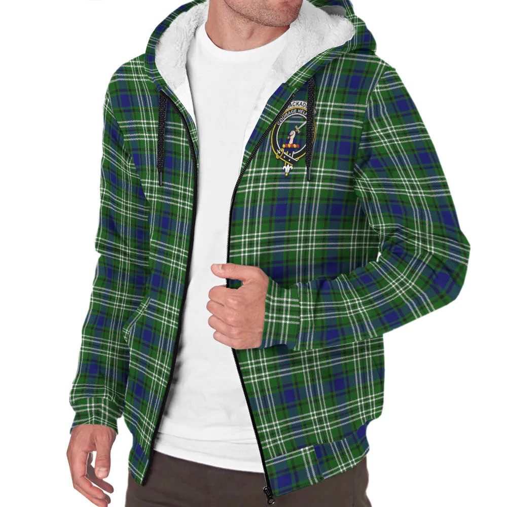 Blackadder Tartan Sherpa Hoodie with Family Crest