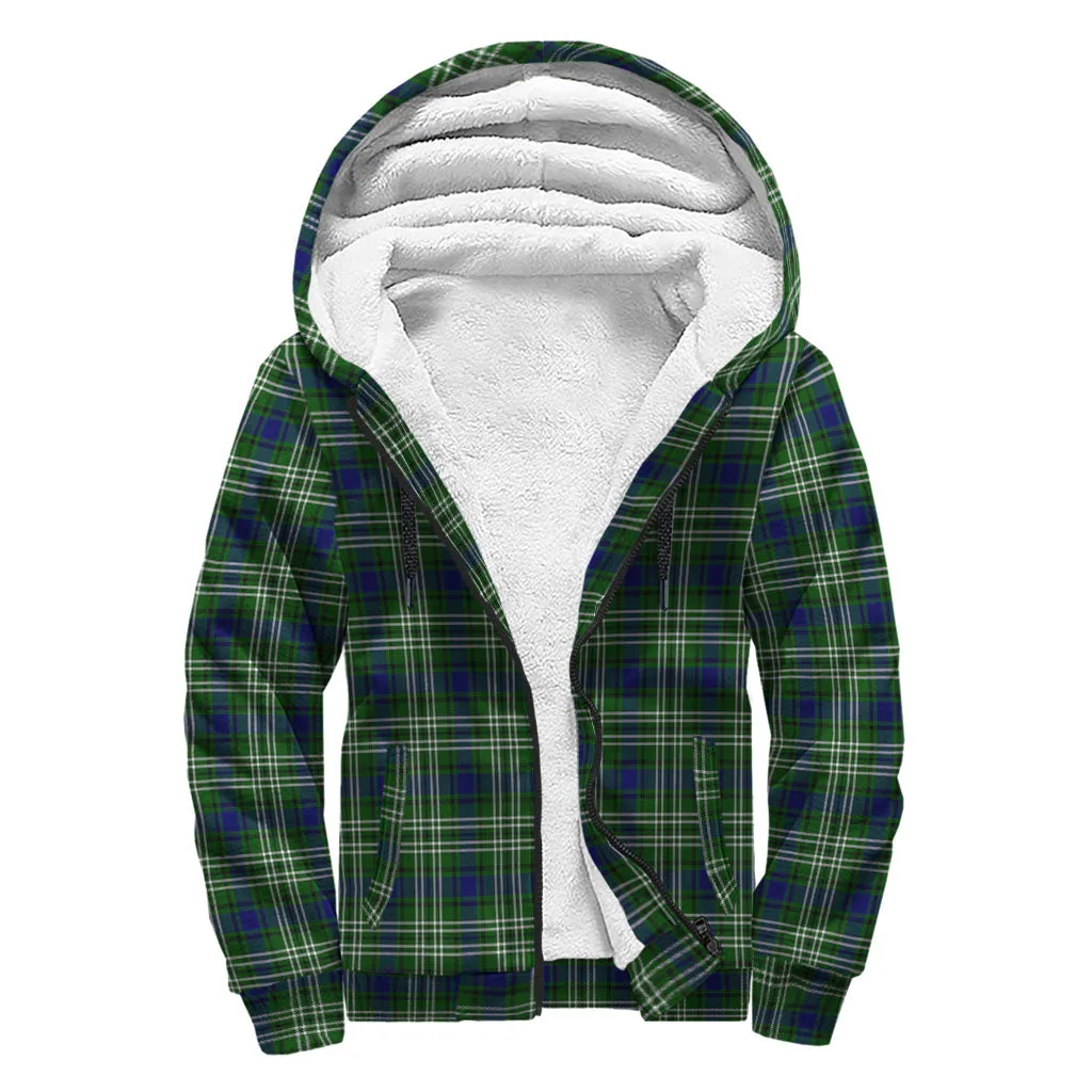 Blackadder Tartan Sherpa Hoodie with Family Crest