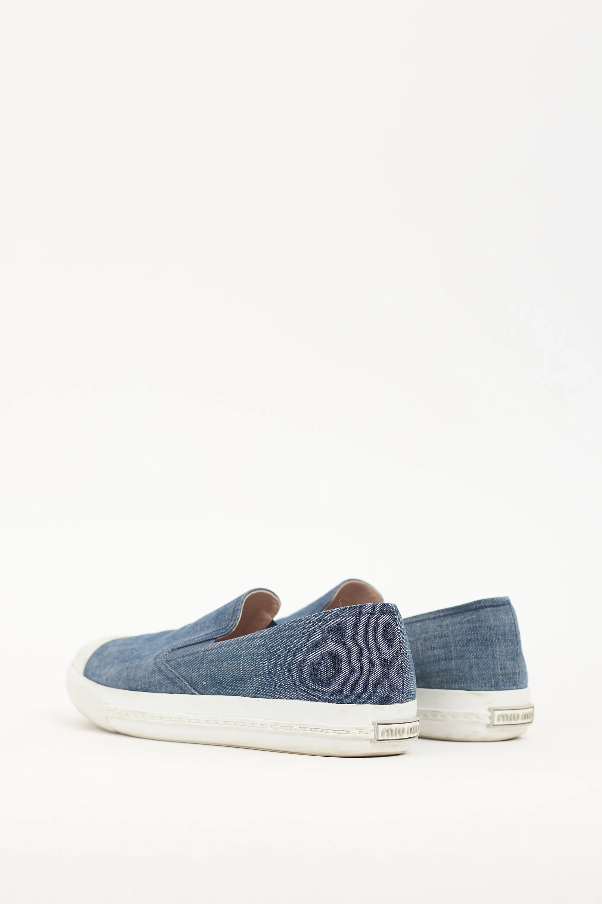 Blue Denim Slip On Sneaker