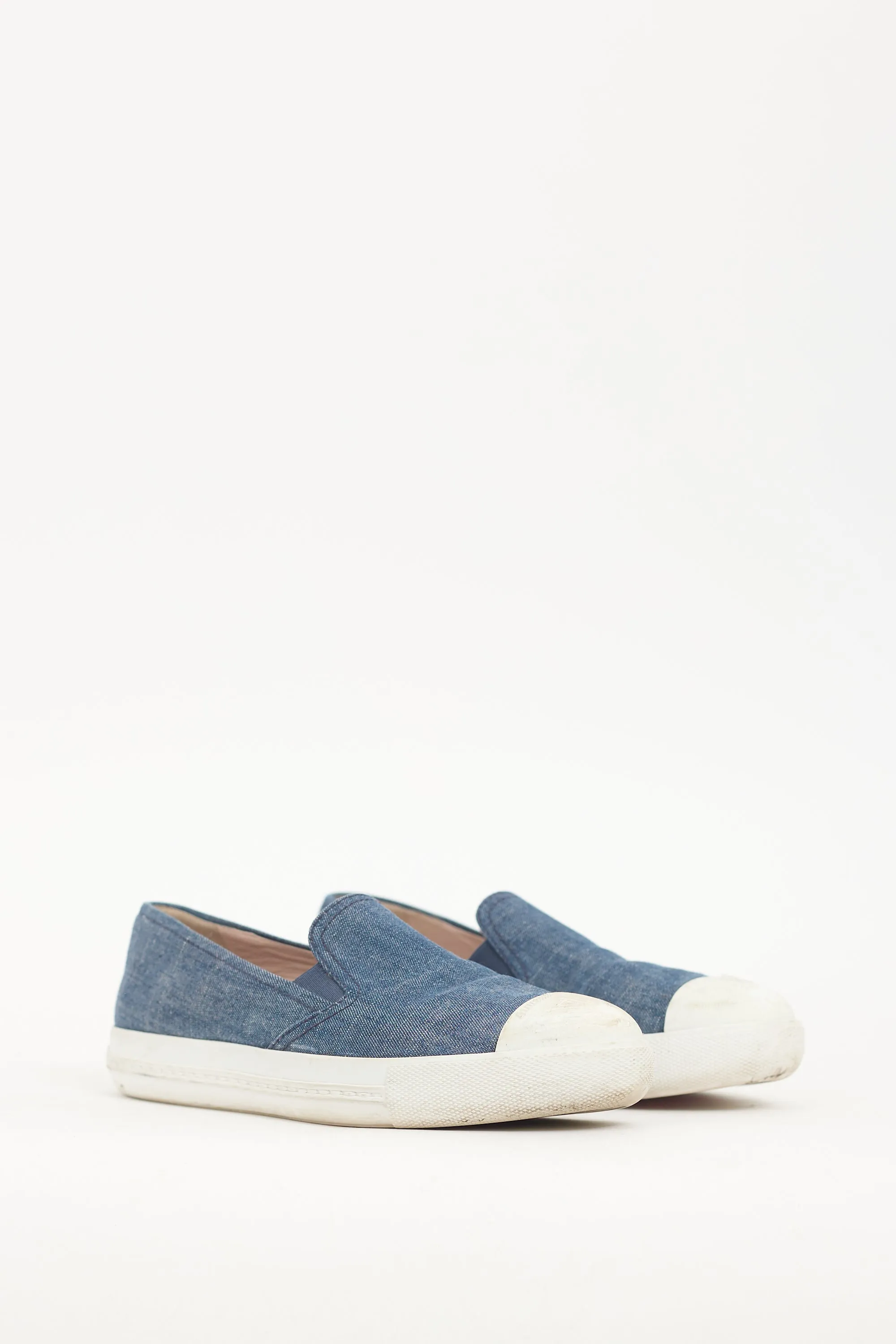 Blue Denim Slip On Sneaker