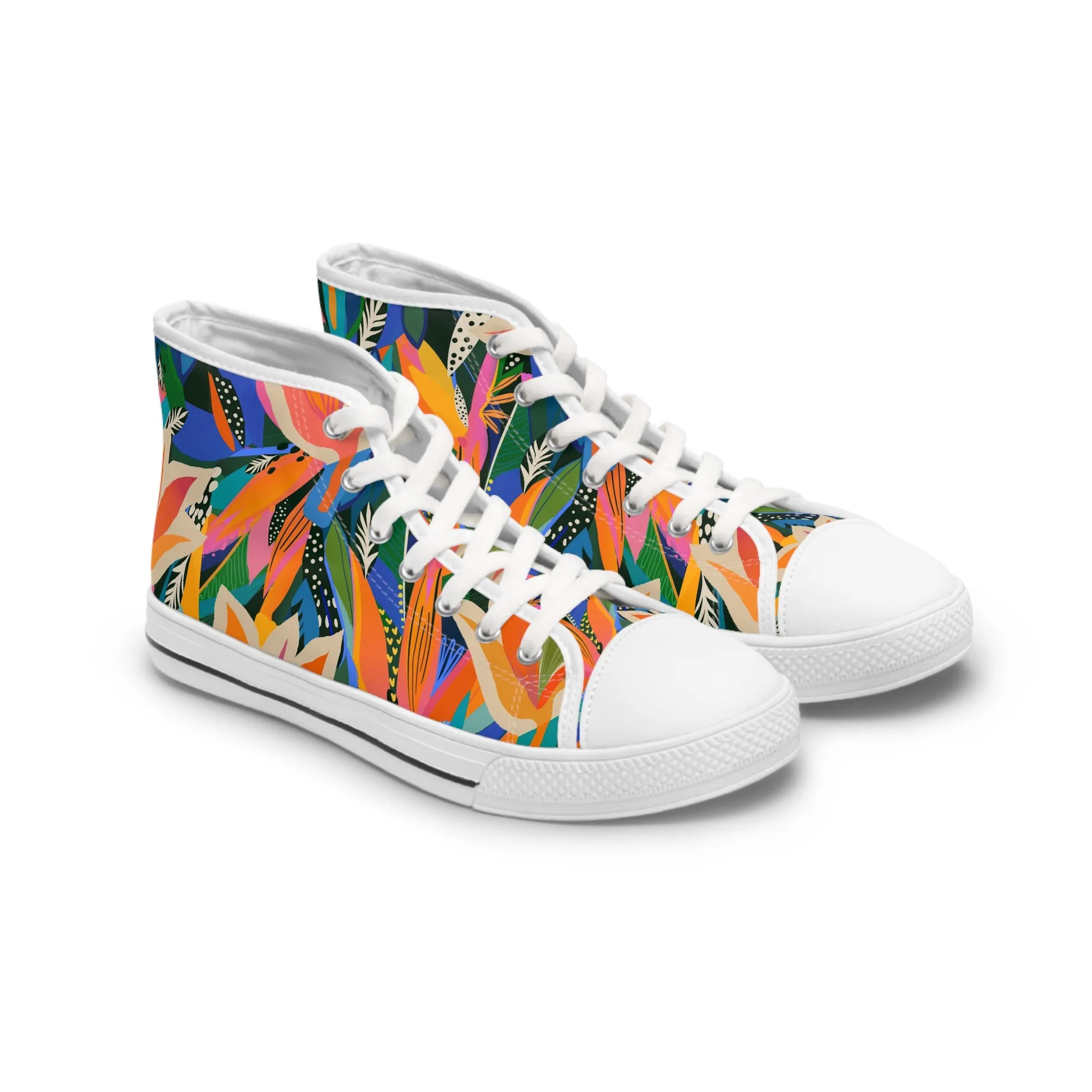 Boho Blossom Women's High Top Sneakers