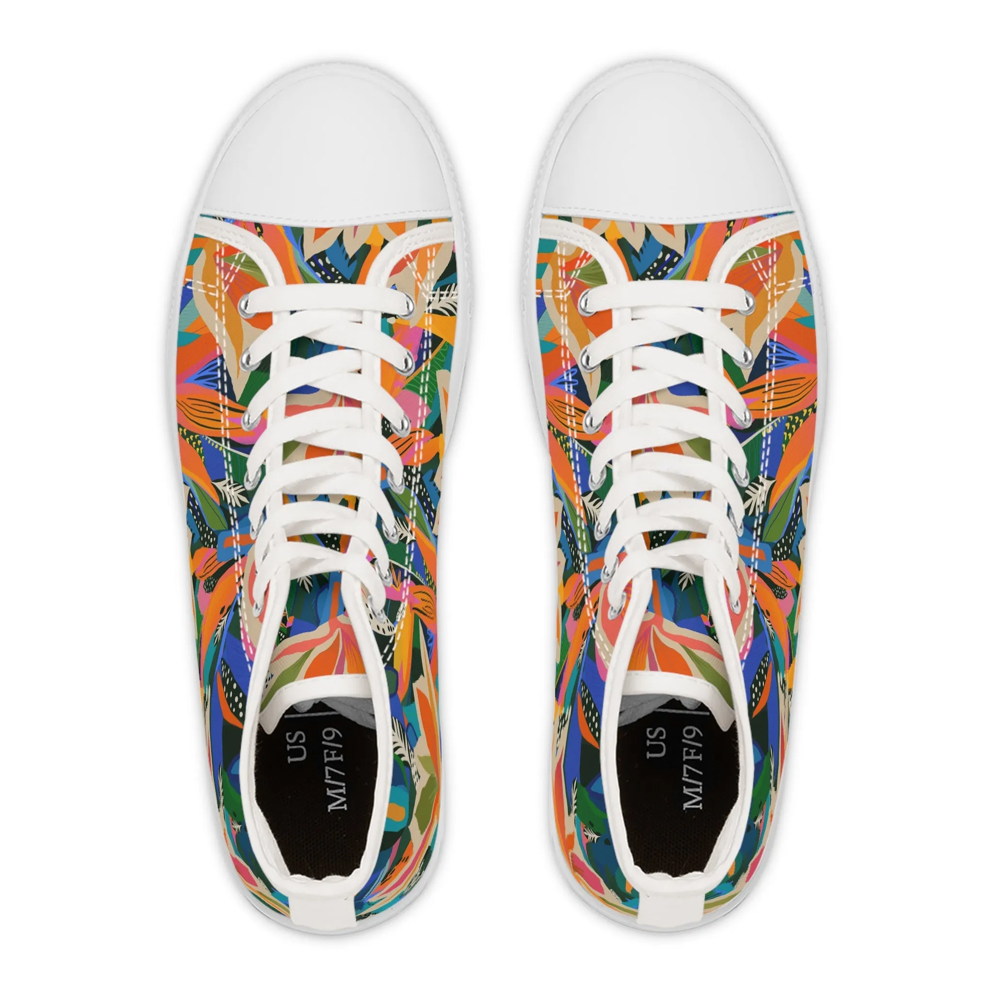 Boho Blossom Women's High Top Sneakers