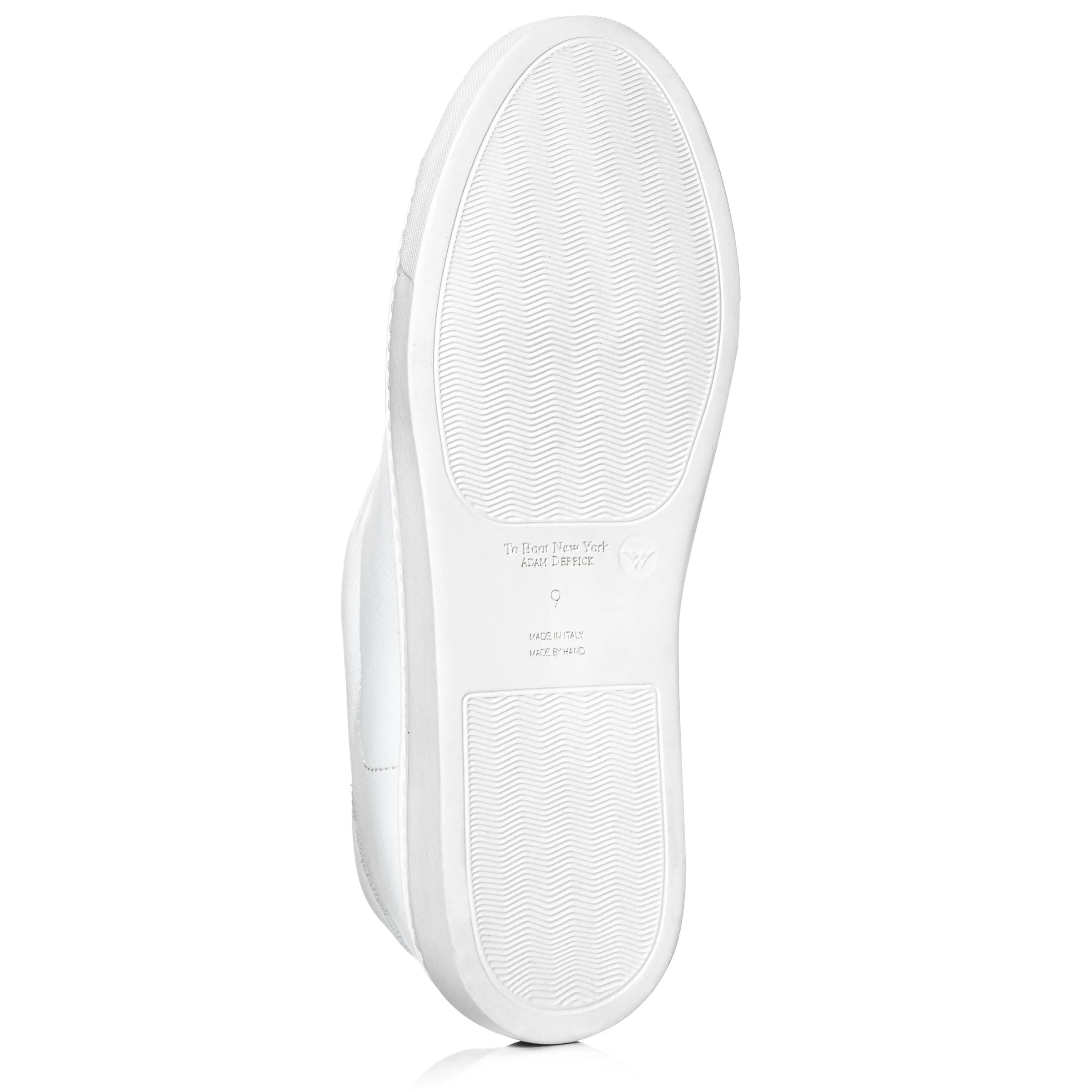 Bolla White Soft Calf Elastic Slip on Sneaker