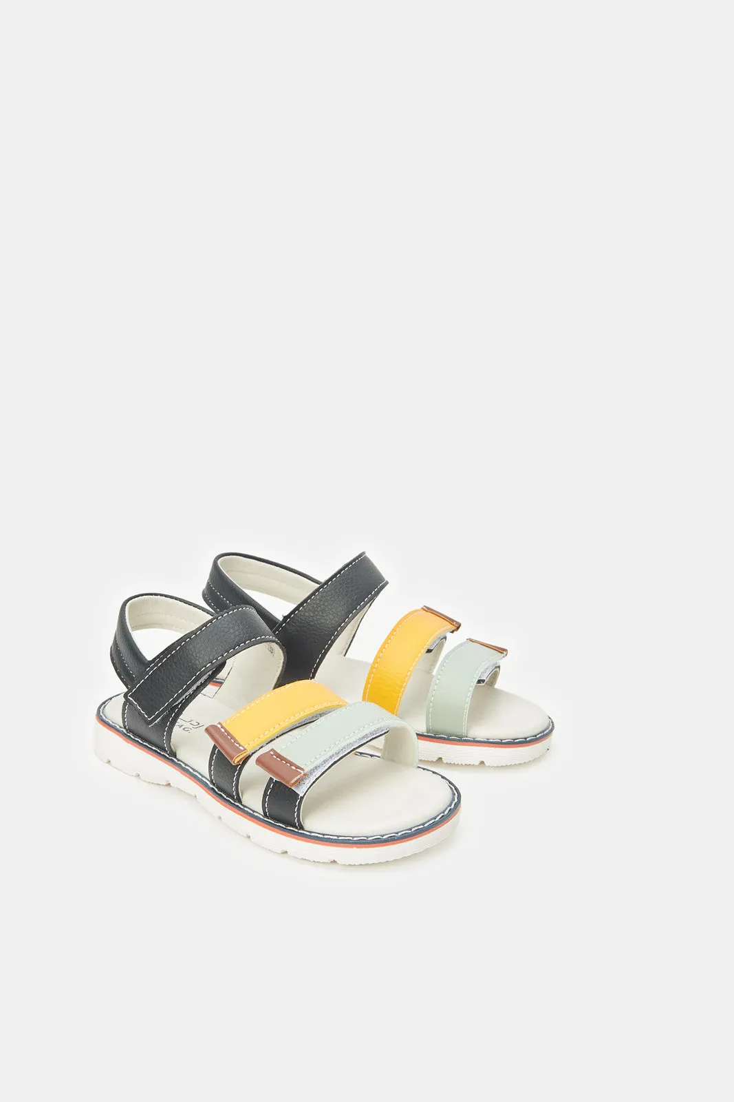 Boys Multicolour Colour Block Comfort Sandal