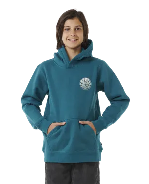 Boys Wetsuit Icon Hoodie in Trekking Green