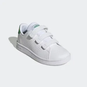 BOYS WHITE AND GREEN VELCRO SNEAKERS