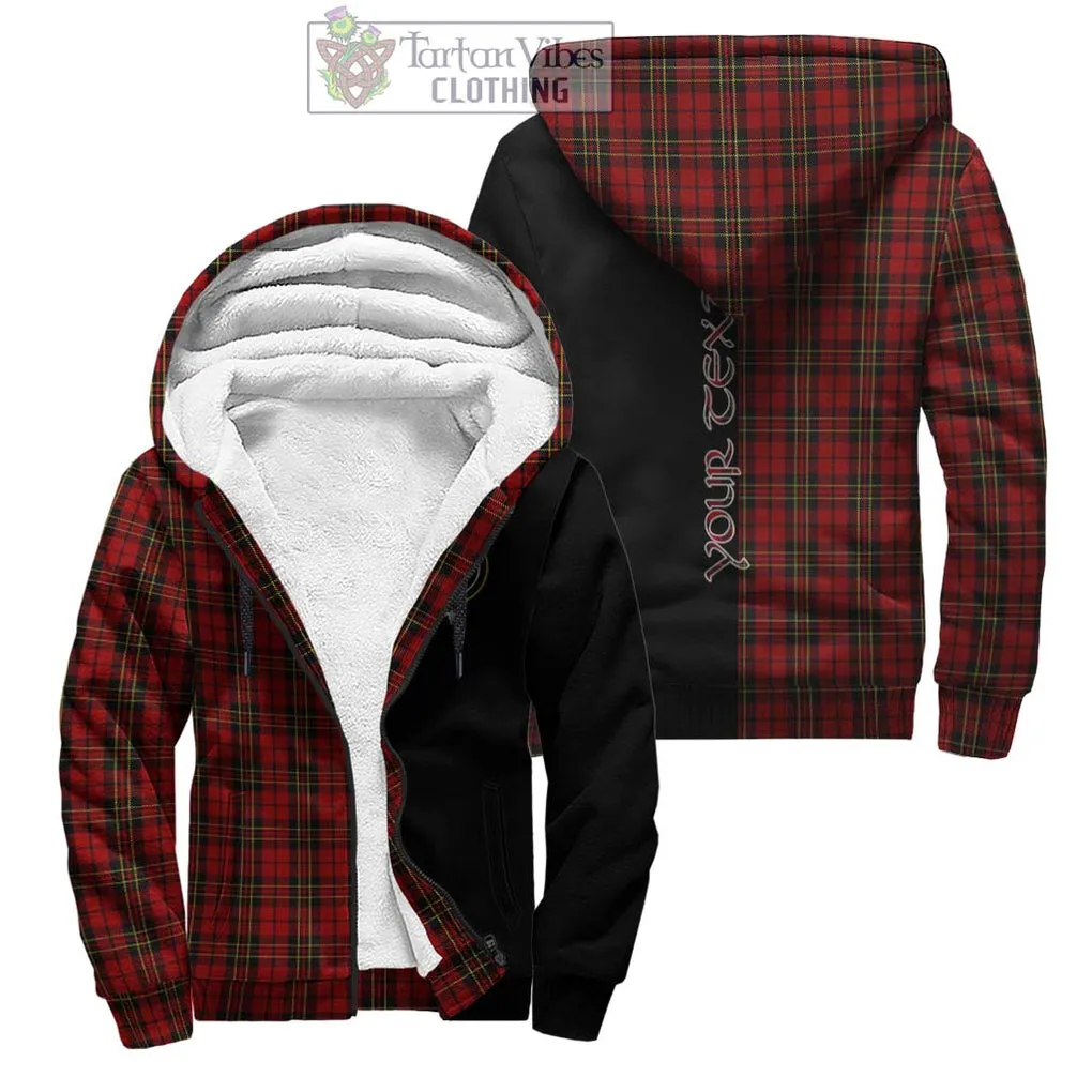 Brodie Tartan Sherpa Hoodie with Family Crest and Half Of Me Style